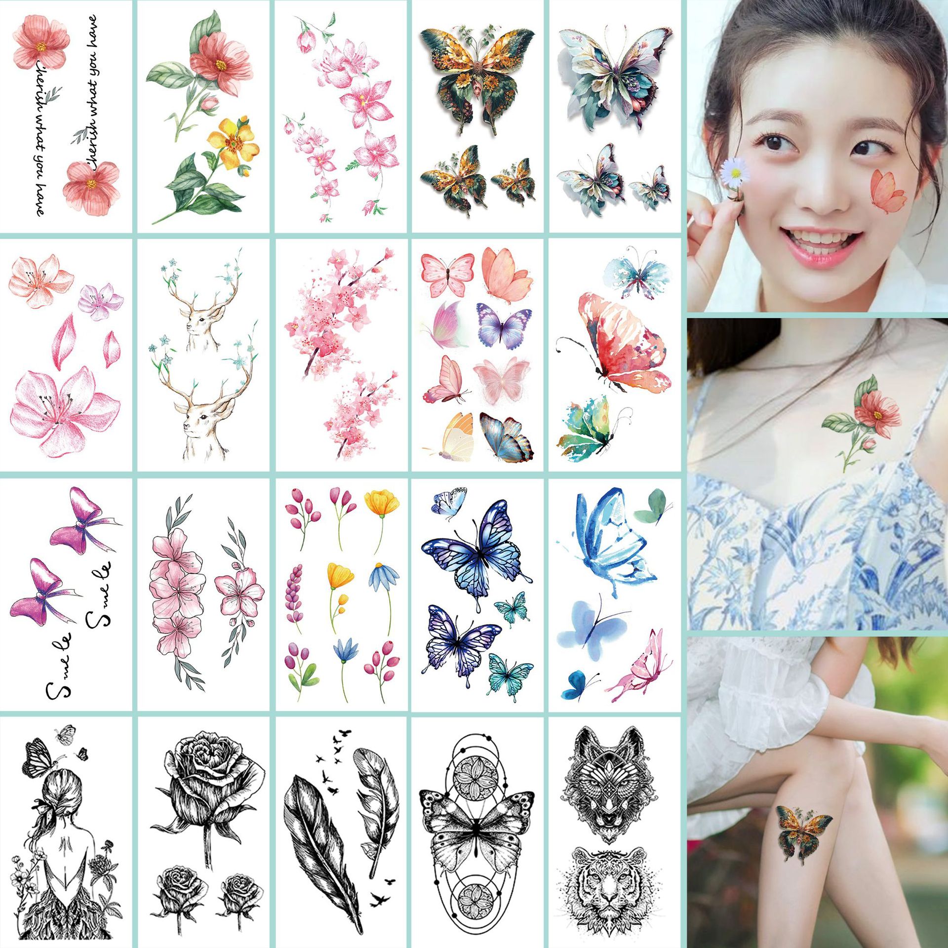 Fresh sexy waterproof tattoo stickers
