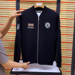 春秋新作 メンズ ベースボールカラー ニット セーター ジャケット 高級感 万能 トレンド スリムフィット