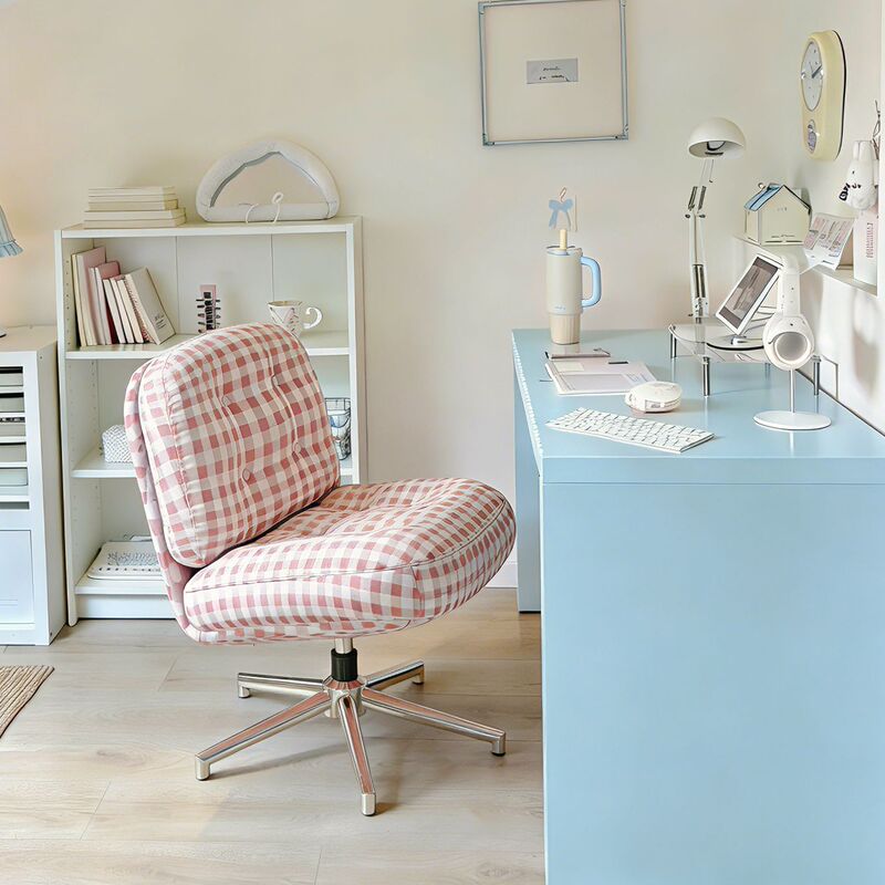 Computer Office Chair for Home Use, Girls' Bedroom Vanity Chair, Study Desk Chair, Swivel Lazy Chair, Leisure Backrest Chair Computer Office Chair for Home Use, Girls' Bedroom Vanity Chair, Study Desk Chair, Swivel Lazy Chair, Leisure Backrest Chair