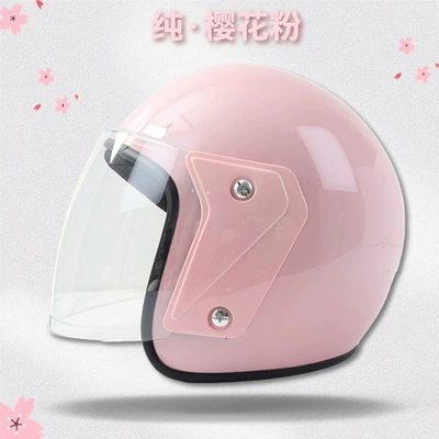 Motorcycle Safety Supplies – Cross-Border Helmet for All Seasons, Adult - pure-powder