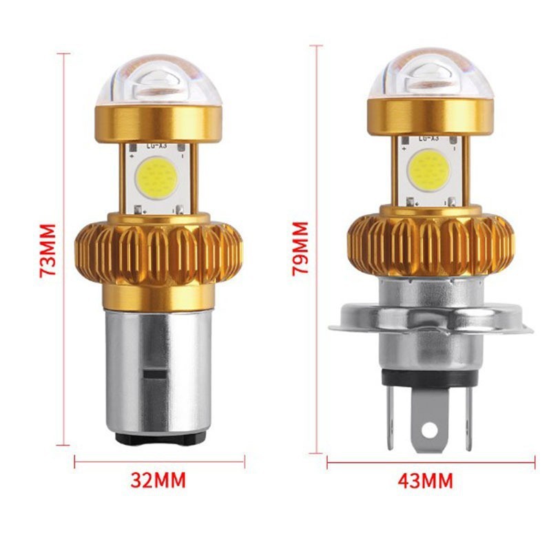 Cross-border exclusive supply of LED motorcycle headlights, electric vehicle headlights, high-brightness P15DH412-80V front light bulbs