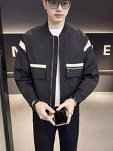 美式复古设计感潮牌痞帅外套男装韩版百搭夹克新款秋装高级感休闲