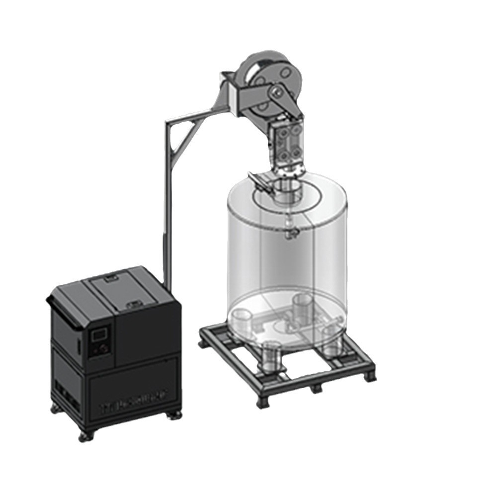 水拓电解液吨罐清洗设备 锂电桶清洗机不锈钢桶高压清洗机