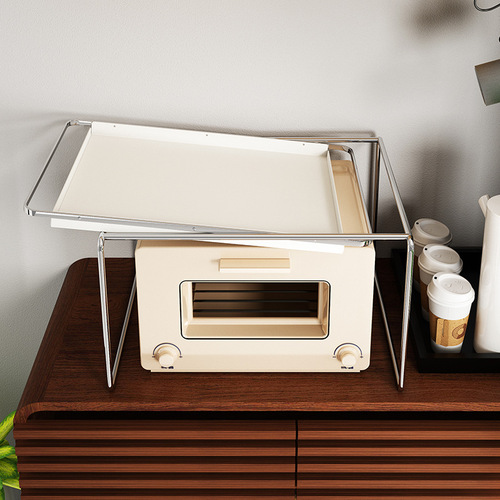 Microwave oven shelf rack oven stand countertop tabletop rice cooker storage rack kitchen supplies household double layer