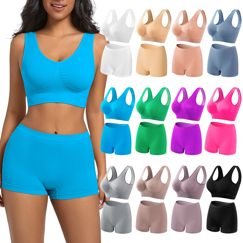 Adjustable Intimates Set for Women Without Rims, Comfortable Breast-Retracting Bra, Small Breast Push-Up, Anti-Sagging Vest