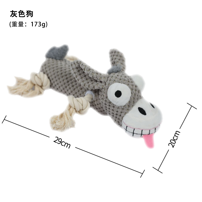 회색과 흰색 면 밧줄 개