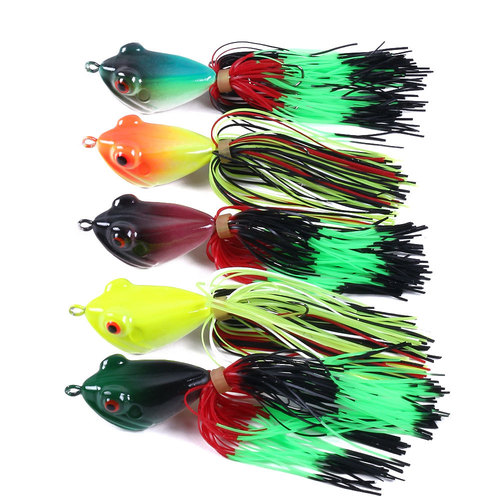 Japanese tadpole frog black fish specializes in killing thunder frogs, big and small, single hook heavy grass area small black fish Luya bait fo033