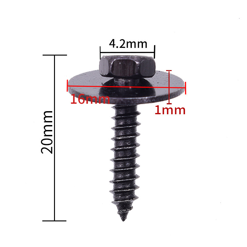 Oem Customized Car Engine Guard Fender Bumper Fender Fixed Hexagonal Screw Fastener