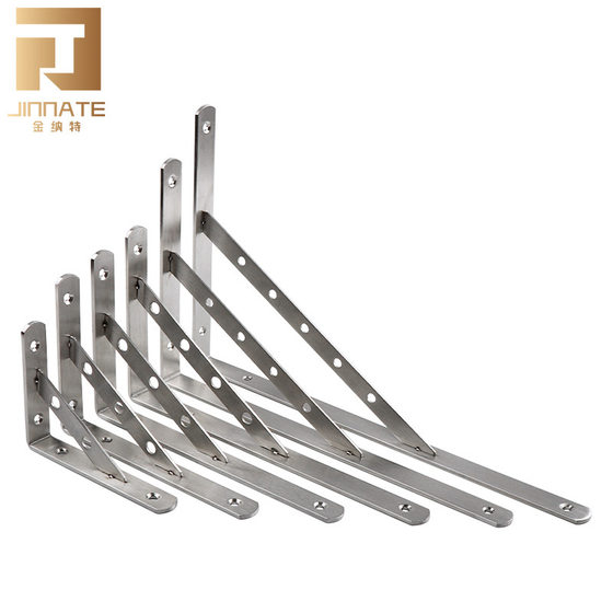 Stainless Steel Triangle Bracket Wall Storage Rack Partition Fixed Laminar Bracket Hanging Wall Bracket Hardware