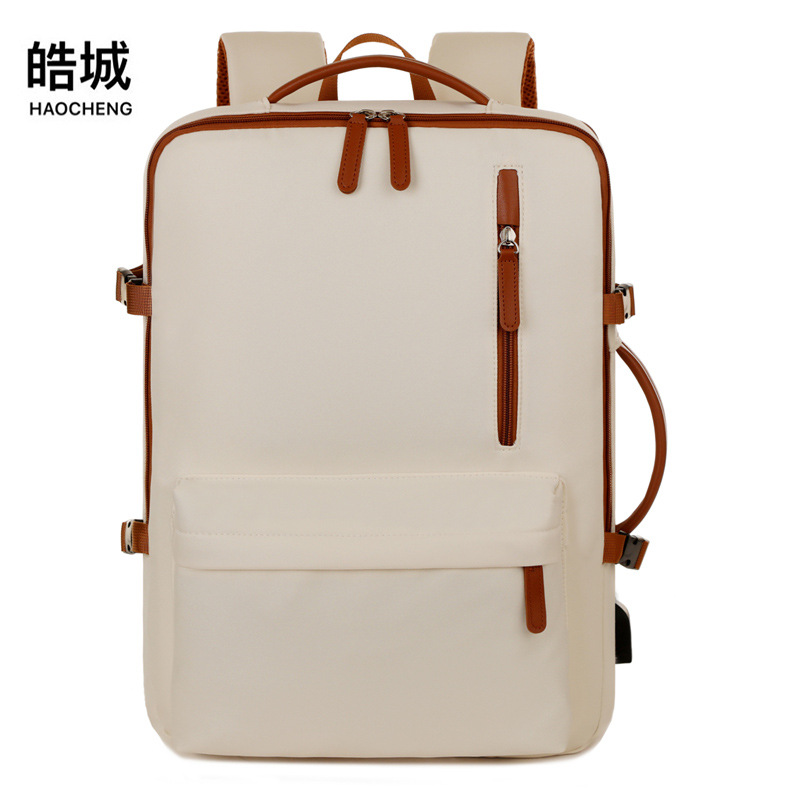 Mochila USB de gran capacidad transfronteriza multifunción de viaje de corta distancia mochila de computadora impermeable de nailon mochila escolar para estudiantes universitarios