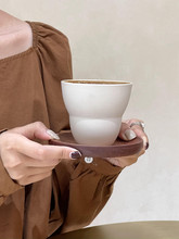 复古ins手工陶瓷咖啡杯拉花拿铁澳白单品意式浓缩马克杯子精致杯