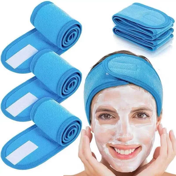 Cross-entry Foreign trade beauty Velcro hair band face wash European and American sports headscarf mask makeup celebrity same style