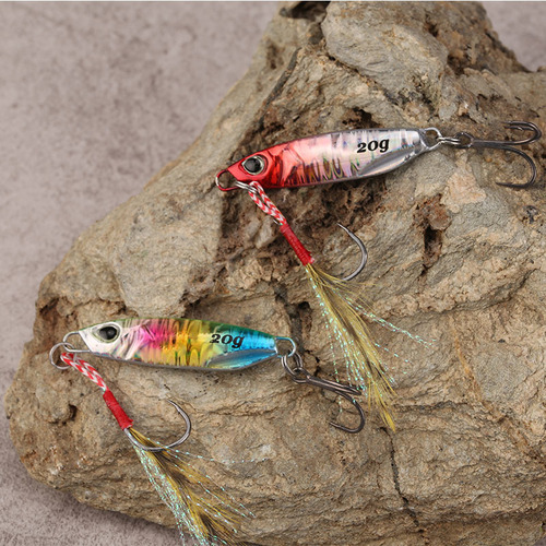 Falling iron plate wholesale lure bait iron plate wrapped with lead fish cocked mandarin fish bass freshwater sea fishing lure simulation bait