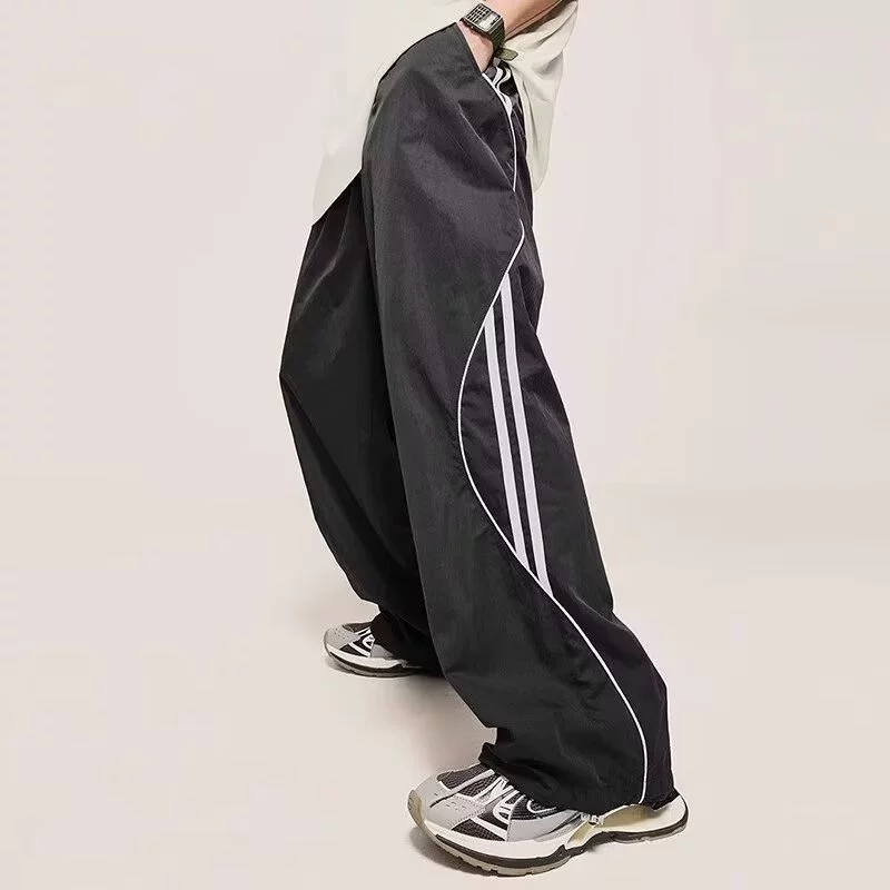 Summer trend trousers for men and women, oversize, loose straight fit