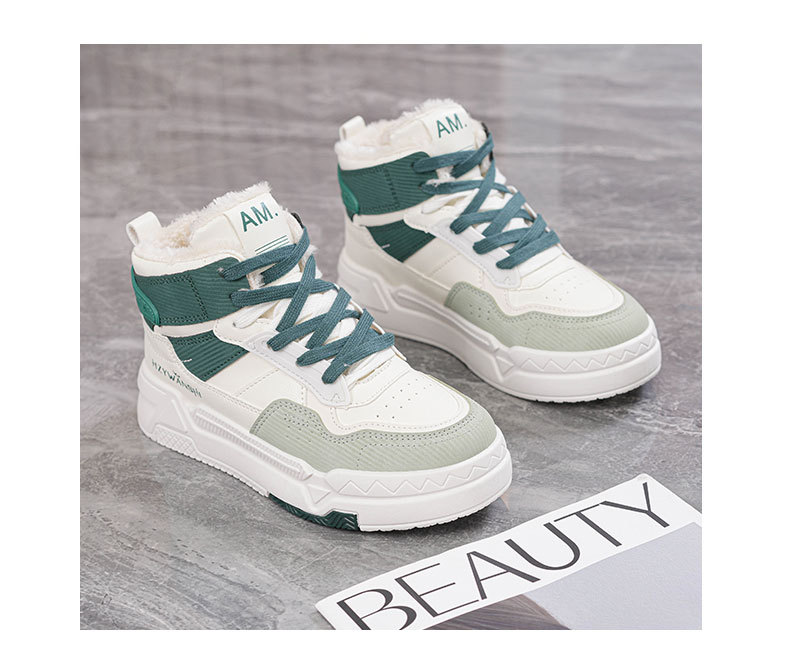 Scarpe da tavola in velluto invernale scarpe bianche scarpe calde in cotone scarpe da viaggio casual_voghion.com