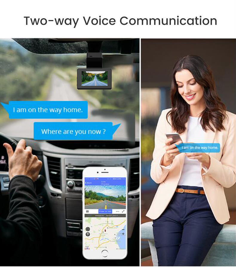 4g Lte Dual-Camera 2K Dash Cam with Wifi and Gps Remote Monitoring, Front and Rear High-Definition Night Vision Dual-Lens Driving Recorder