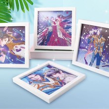 钻石画满钻5D儿童益智手工diy制作材料包玩具男孩女孩礼物摆台