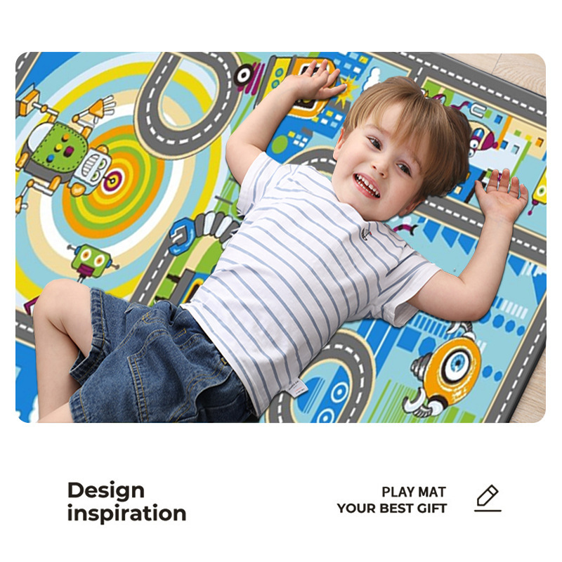 Children's Toys Dream Mat Parent-Child Interactive Game Large Carpet Monster Building Car Education Floor Mat Cross-Border Spot