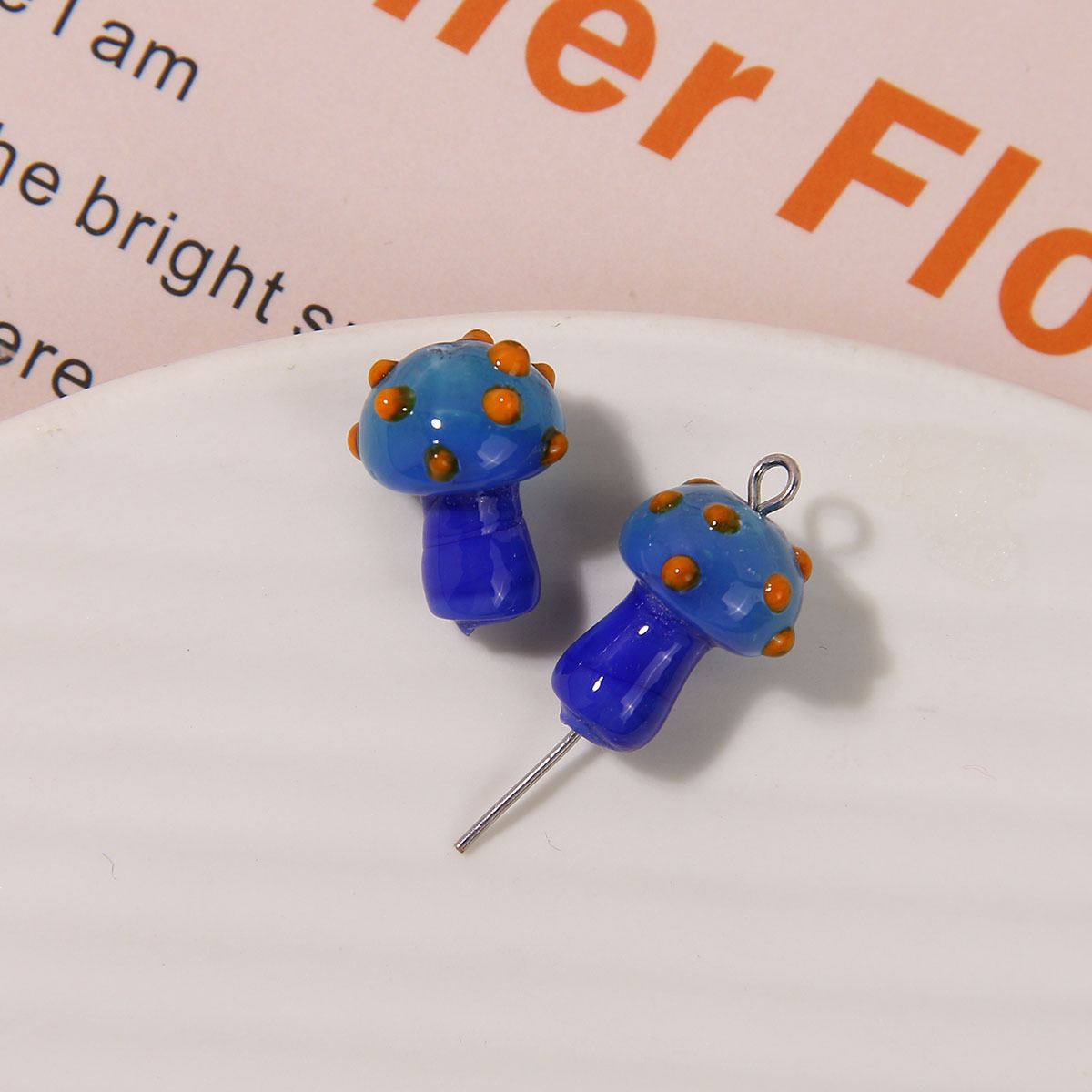 3g Weight Beads Jewelry Making Type 16*12mm Jewelry Making Size DIY Jewelry Accessories Classification 1 Piece Quantity glass Material Mushroom Pattern Polishing Design Casual, Sweet, Simple Style Style 1 Piece 16*12mm Glass Mushroom Beads 21