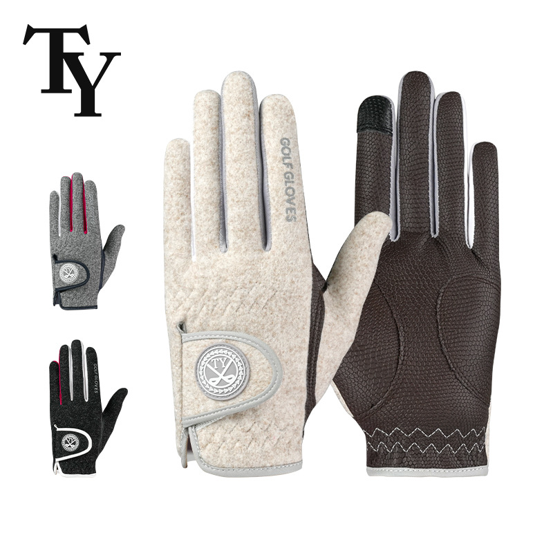 2025 New Golf Gloves for Women in Winter, Warm, Velvet, Thickeneded, Non-Slip, Wear-Resistant, Cold-Proof Touch Screen Gloves