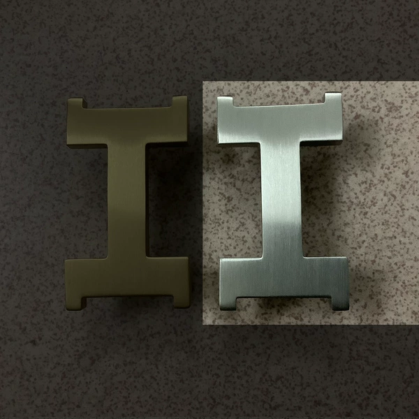 Type A 2.5cm wide - brushed silver buckle