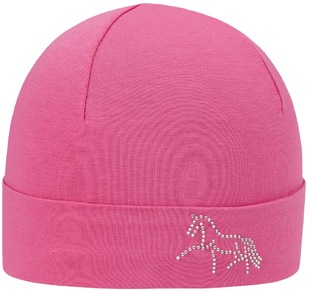 Manufacturer Customized Thin, Soft, Warm and Fashionable Cotton Material Spring & Fall Women's Hot Diamond Knitted Hat Pure Cotton Knitted Hat