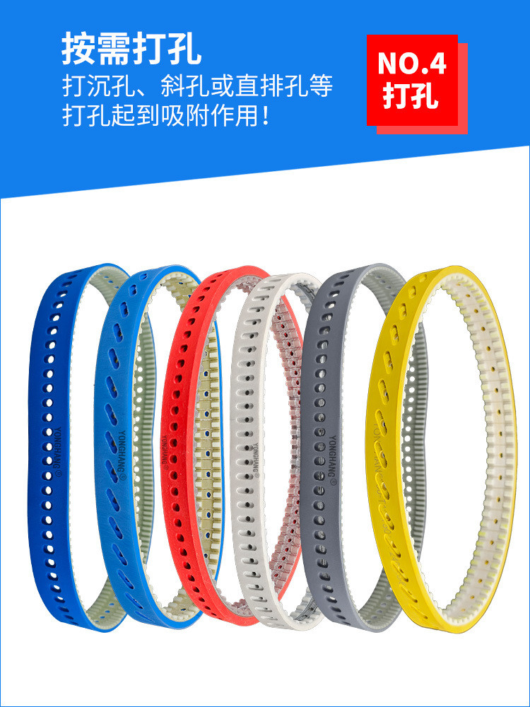 Yonghang Food-Grade Yellow Silicone Belt, Anti-Corrosion, Anti-Adhesion, High-Temperature Resistant Silicone Timing Belt, Temperature Resistant up to 200 Degrees ℃