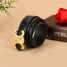 鳄鱼皮女士皮带百搭潮流腰带真皮时尚ins配裙子正品裤带轻奢配饰