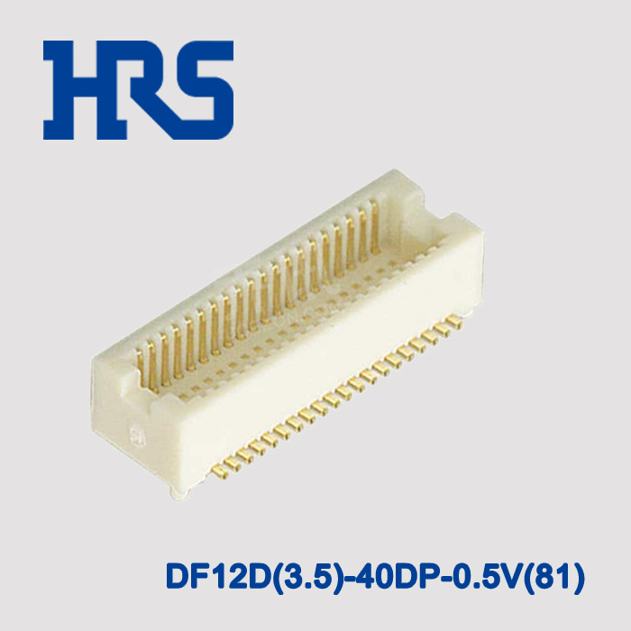 HRS广濑连接器镀金针座40pin公插针正品DF12D(3.5)-40DP-0.5V(81)