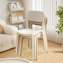 塑料加厚餐椅家用餐桌椅子网红出租房用商用现代简约凳子靠背世兰