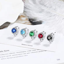 跨境微镶锆石满钻耳扣耳圈个性INS风百搭耳环欧美时尚首饰