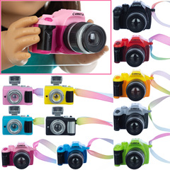 Dollhouse baby house strap camera hot selling simulation BJD doll available with simple wholesale SLR camera