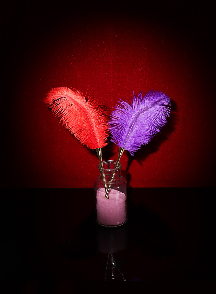 Zinc Alloy Hand Clapping Feather Stick 28cm Couple Flirting Sensory Accessory — detail image 20