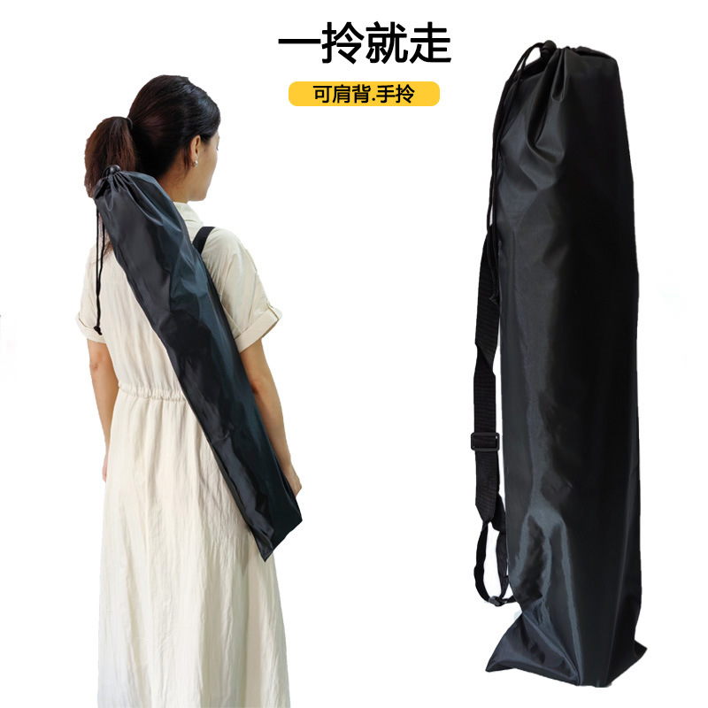 Bolsa para equipo de pesca, bolsa sencilla, bolsa para cañas de pescar, bolsa para esterilla de yoga, esterilla, silla plegable, soporte, bolsa para béisbol, bolsa con cordón portátil y convertible en mochila. image 5