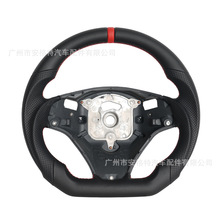 跨境热销适用于2006-2011宝马bmw e90 e92赛车全皮方向盘改装定制