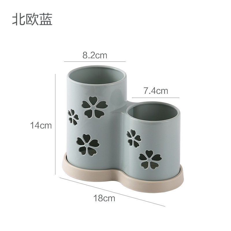 Cocina doméstica plástico drenaje palillos cilindro multifuncional desinfección palillos jaula antimoque a prueba de polvo cuchillo palillos caja