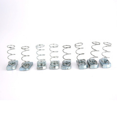 Galvanized spring plastic wing nut C-shaped steel accessories matching spring nut M6M8M10M12 anti-seismic spring nut