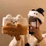 洗脸可爱毛绒小熊发卡