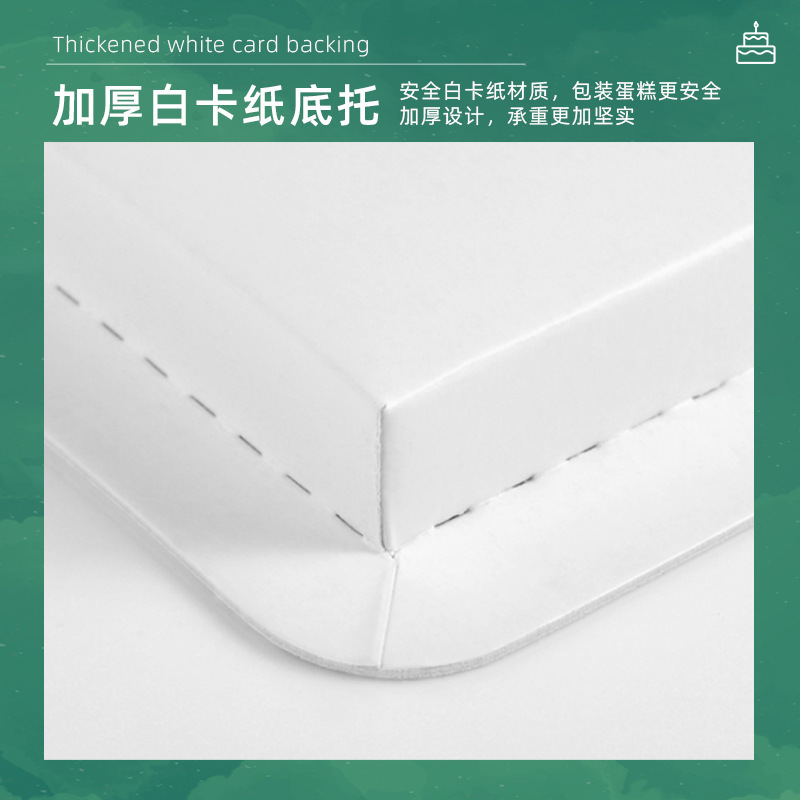 Caja de pastel de cumpleaños transparente 4 6 8 10-pulgadas de una sola capa de doble capa de tres capas de embalaje de caja para hornear portátil