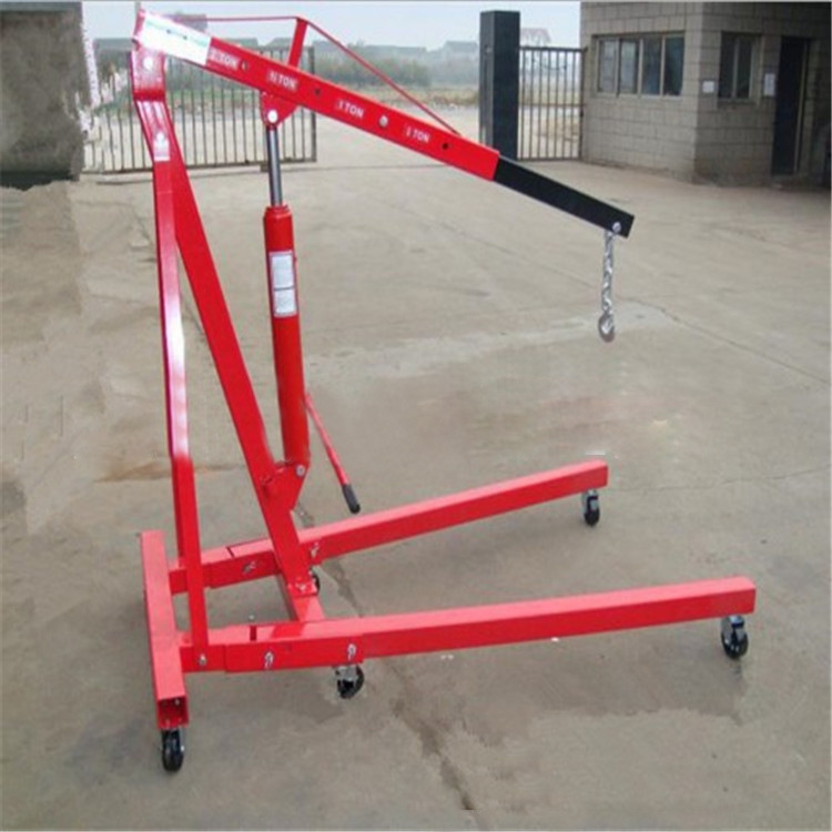 供应2吨移动折叠式发动机吊架 引擎吊机厂家 液压汽车发动机吊架