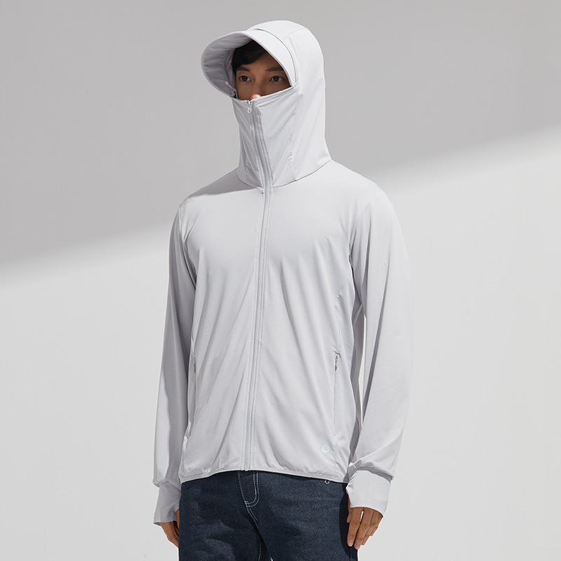 Chaqueta de Protección Solar UPF 50+ de Poliéster Transpirable y Ligera para Pesca en Verano