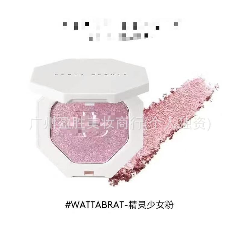 跨境专供 新品雷哈娜3D单色流光高光粉饼8g，2色可选|undefined