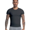Black, with short sleeve