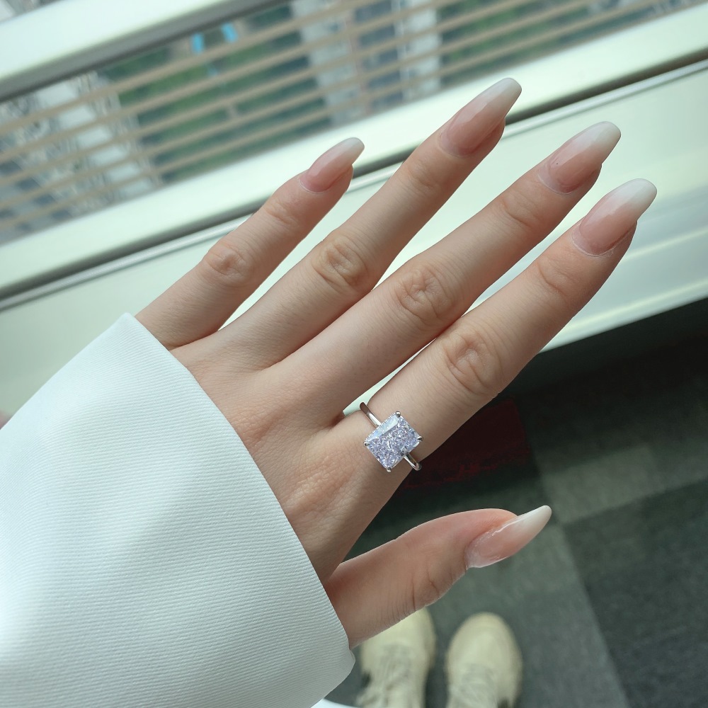 6g Weight Zircon Inlay Material Rings Classification 1 Piece Quantity Holiday, Daily Occasion 925 Sterling Silver Material Heart Shape Pattern Women's Gender Inlay Design Simple Style, Classic Style Style 925 Sterling Silver Zircon Heart Shape Rings 15