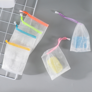 Soap Foaming Net Handmade Foaming Net Small Foam Face Cleansing Facial Soap Facial Cleanser Foaming Net Soap Net Bag