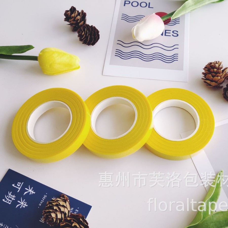 Venta directa de fábrica cinta floral 27 m cinta de varilla de flor al por mayor cinta de papel crepé cinta floral DIY producción