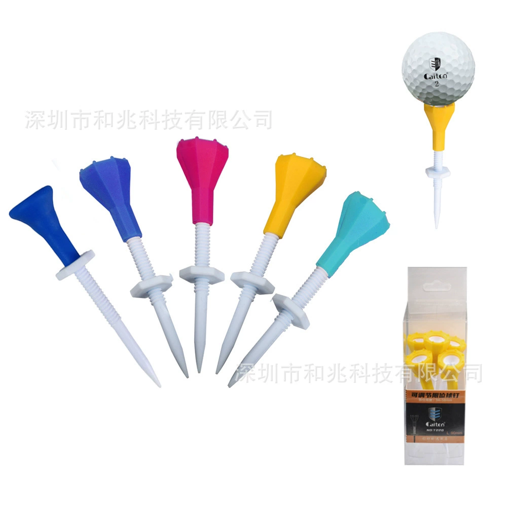 Golf spikes new caiton limit ball TEE adjustable plastic 85mm ball bracket ball ladder 5 boxes