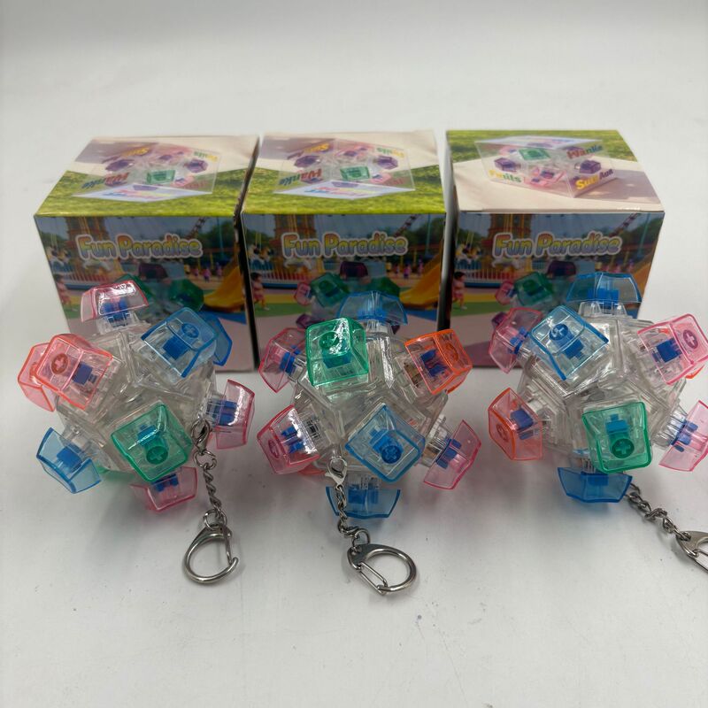 Spherical Button Cube Stress Relief Toy, Colorful Ball-Shaped Fidget Pendant, Finger Key Button Decompression Glowing Design Spherical Button Cube Stress Relief Toy, Colorful Ball-Shaped Fidget Pendant, Finger Key Button Decompression Glowing Design