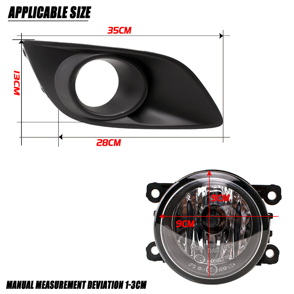 Aplicable a Suzuki 11 12 13 14 años Swift conjunto de lámpara de niebla delantera luz diurna luz de barra delantera