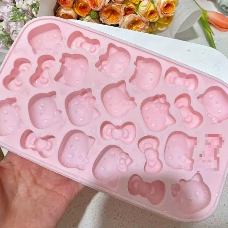 Hello Kitty, милые универсальные кубики льда, силиконовая форма
